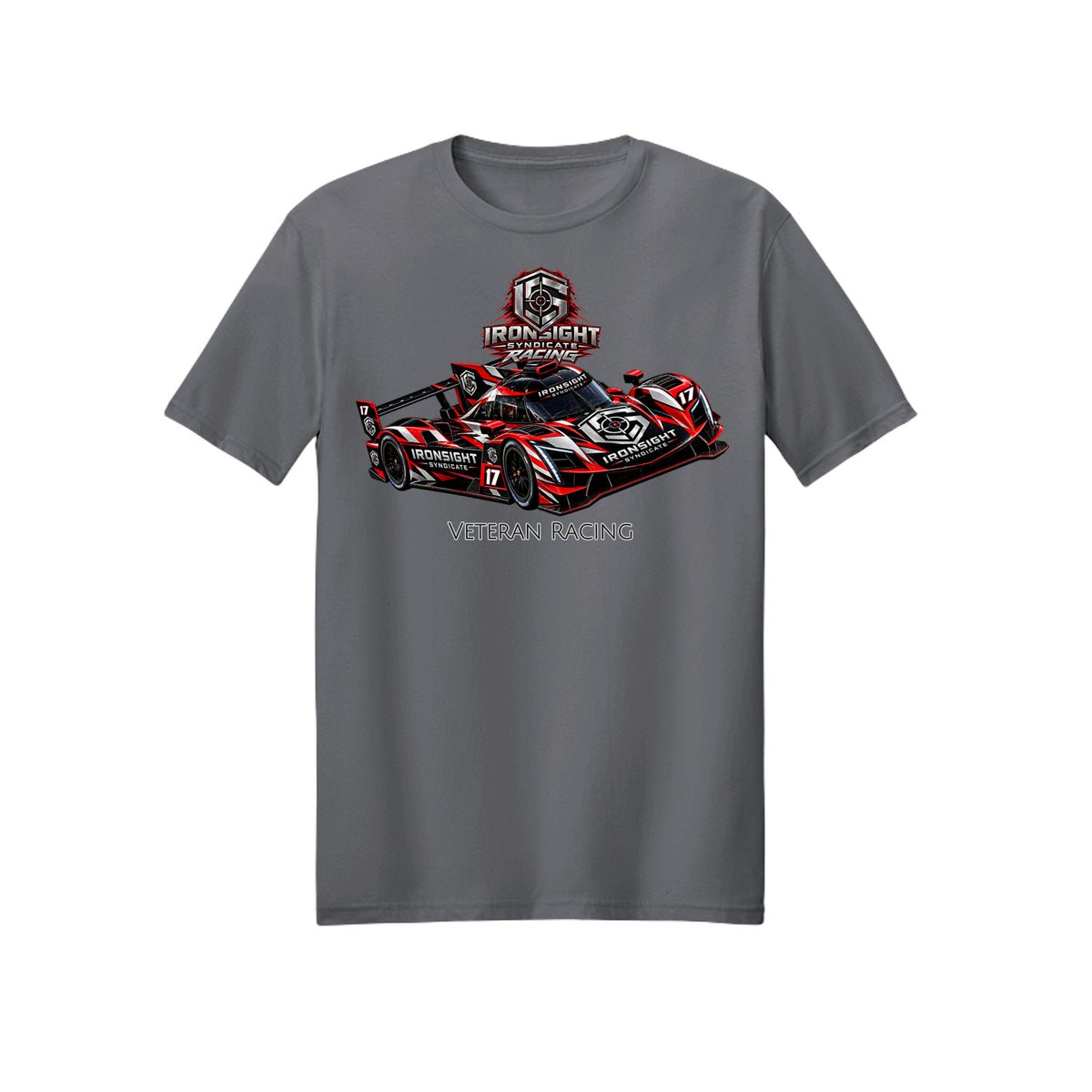 Ironsight Syndicate Racing T-Shirt - Charcoal | Ironsight Syndicate