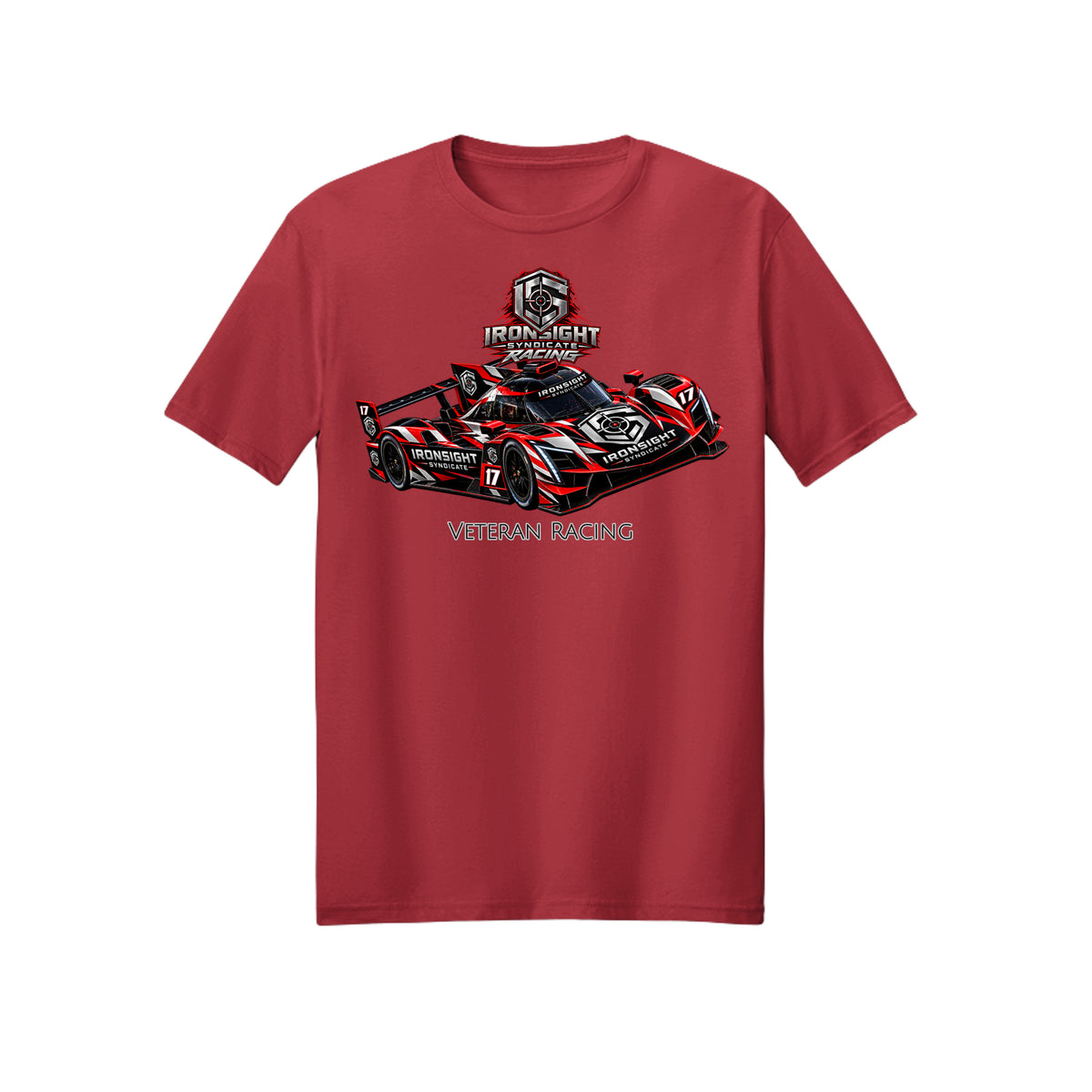 Ironsight Syndicate Racing T-Shirt - Cherry Red | Ironsight Syndicate