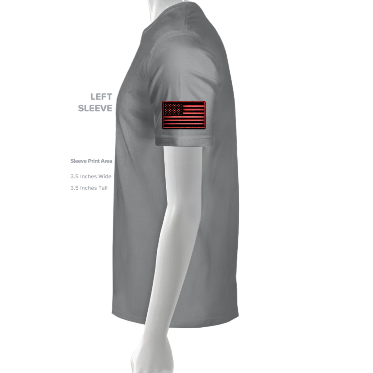 Ironsight Syndicate Racing T-Shirt - Gravel (Left Sleeve) | Ironsight Syndicate