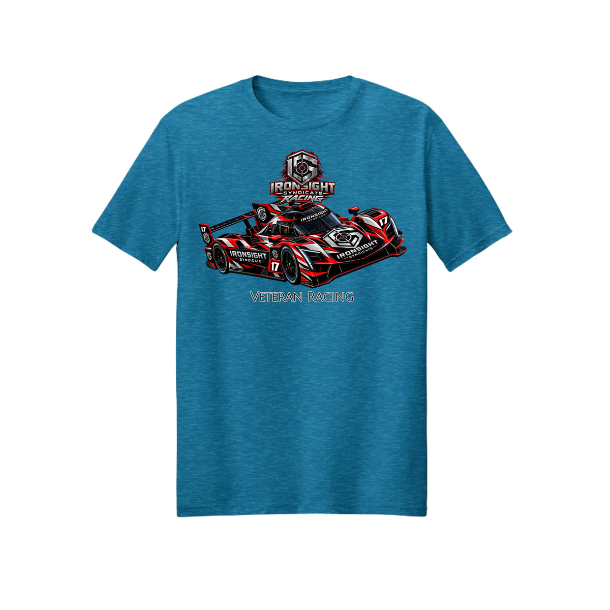 Ironsight Syndicate Racing T-Shirt - Heather Sapphire | Ironsight Syndicate