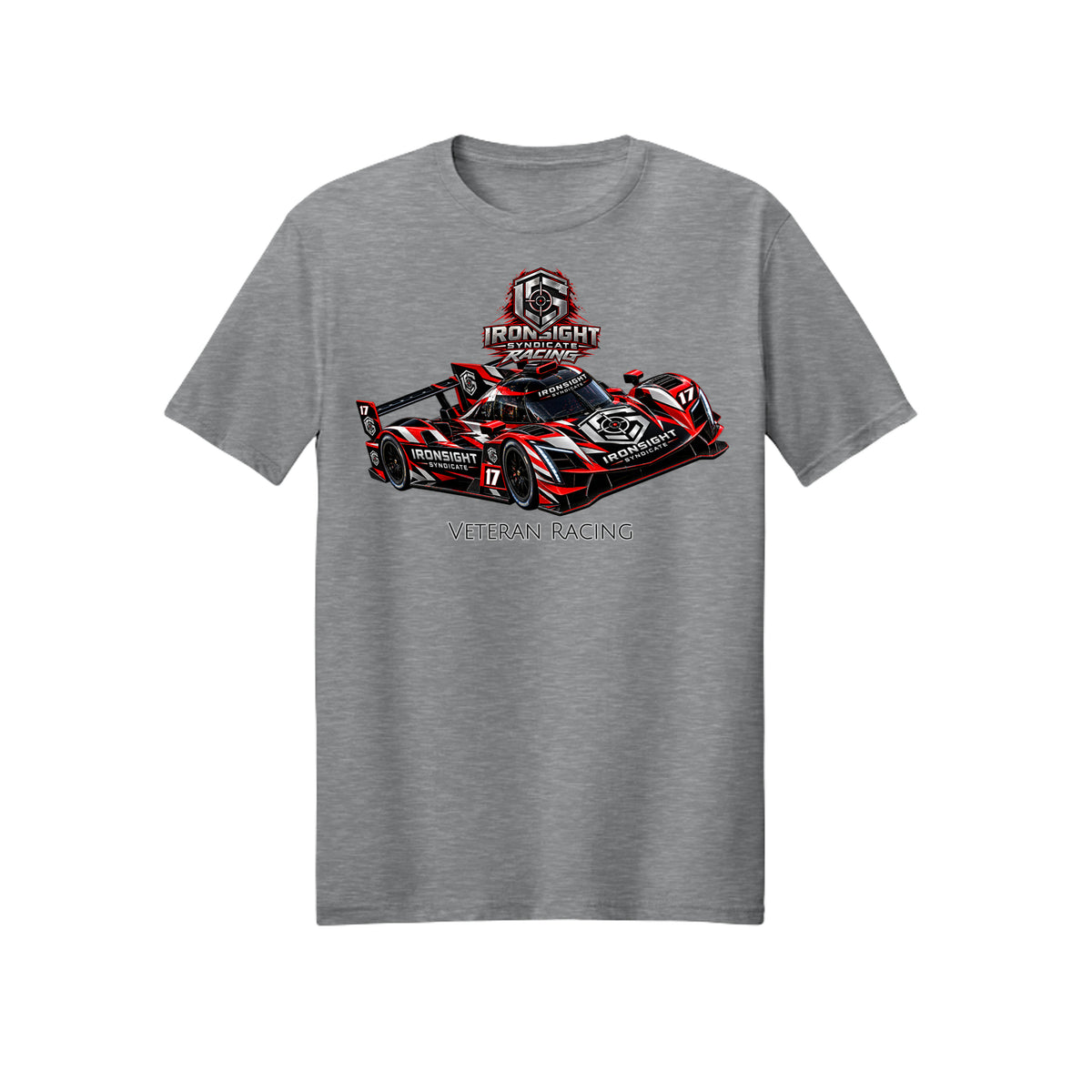 Ironsight Syndicate Racing T-Shirt - Sport Grey | Ironsight Syndicate