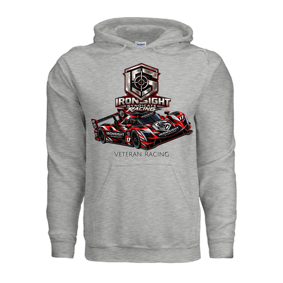 Ironsight Syndicate Racing Hoodie - Ash Grey | Ironsight Syndicate