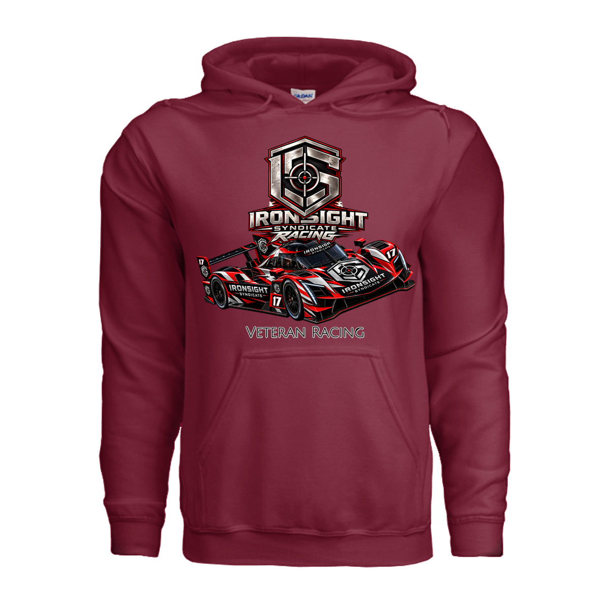 Ironsight Syndicate Racing Hoodie - Cardinal | Ironsight Syndicate