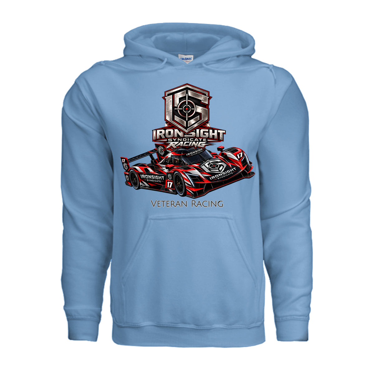 Ironsight Syndicate Racing Hoodie - Carolina Blue | Ironsight Syndicate