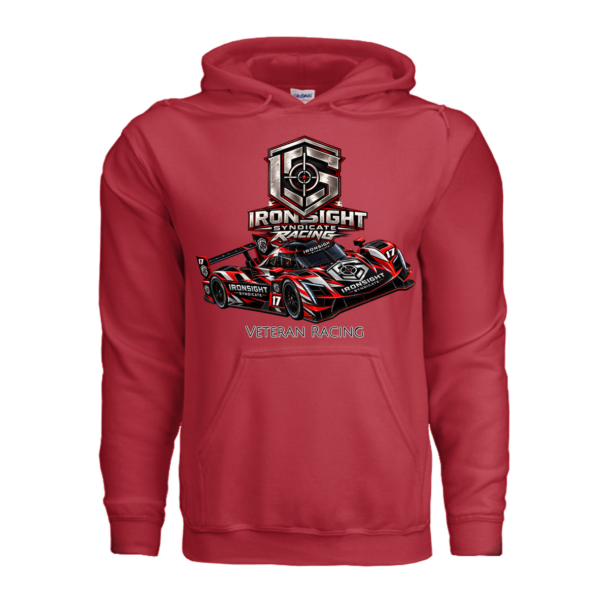 Ironsight Syndicate Racing Hoodie - Red | Ironsight Syndicate