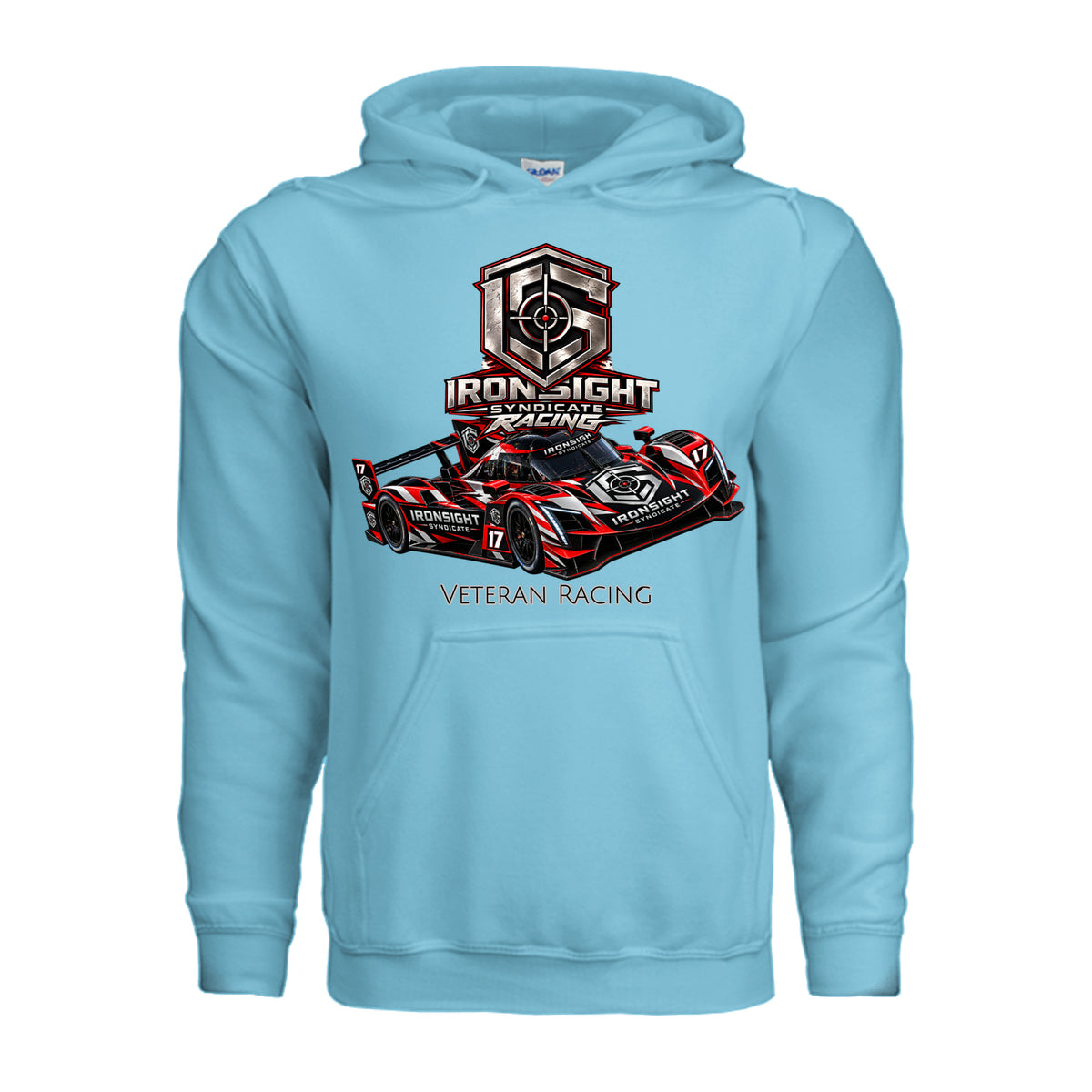 Ironsight Syndicate Racing Hoodie - Sky | Ironsight Syndicate