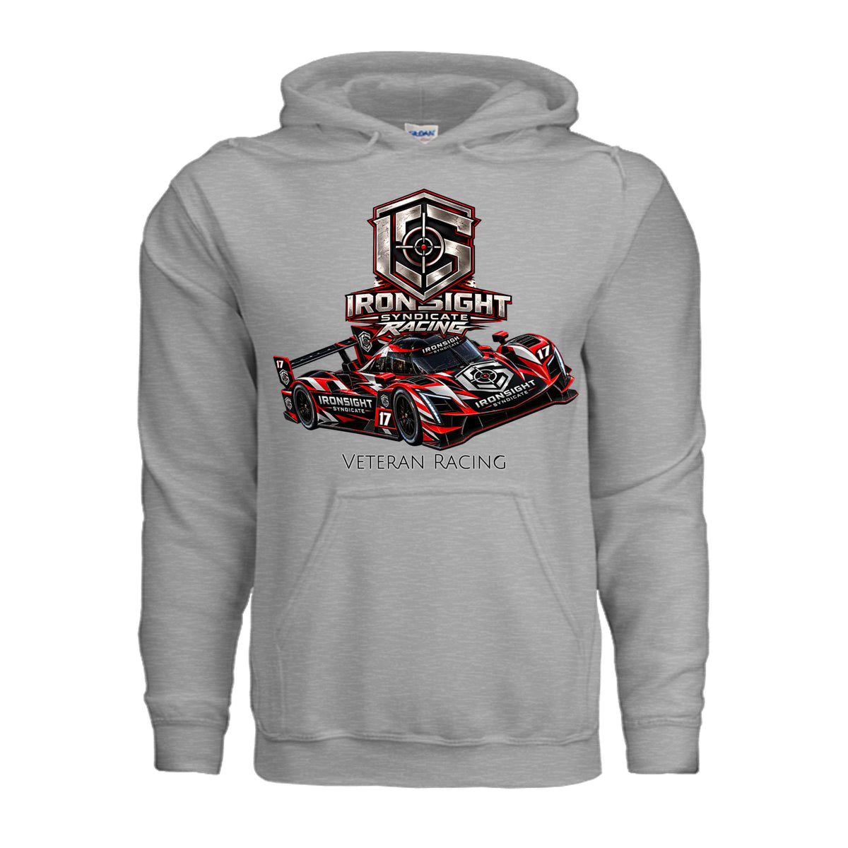 Ironsight Syndicate Racing Hoodie - Sport Grey | Ironsight Syndicate
