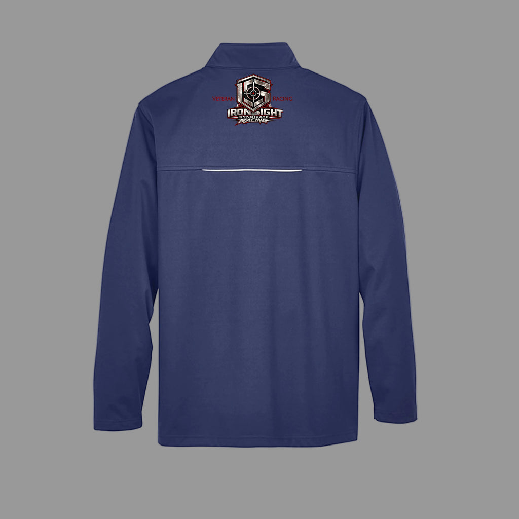 Ironsight Syndicate Racing Jacket - Classic Navy (Back) | Ironsight Syndicate