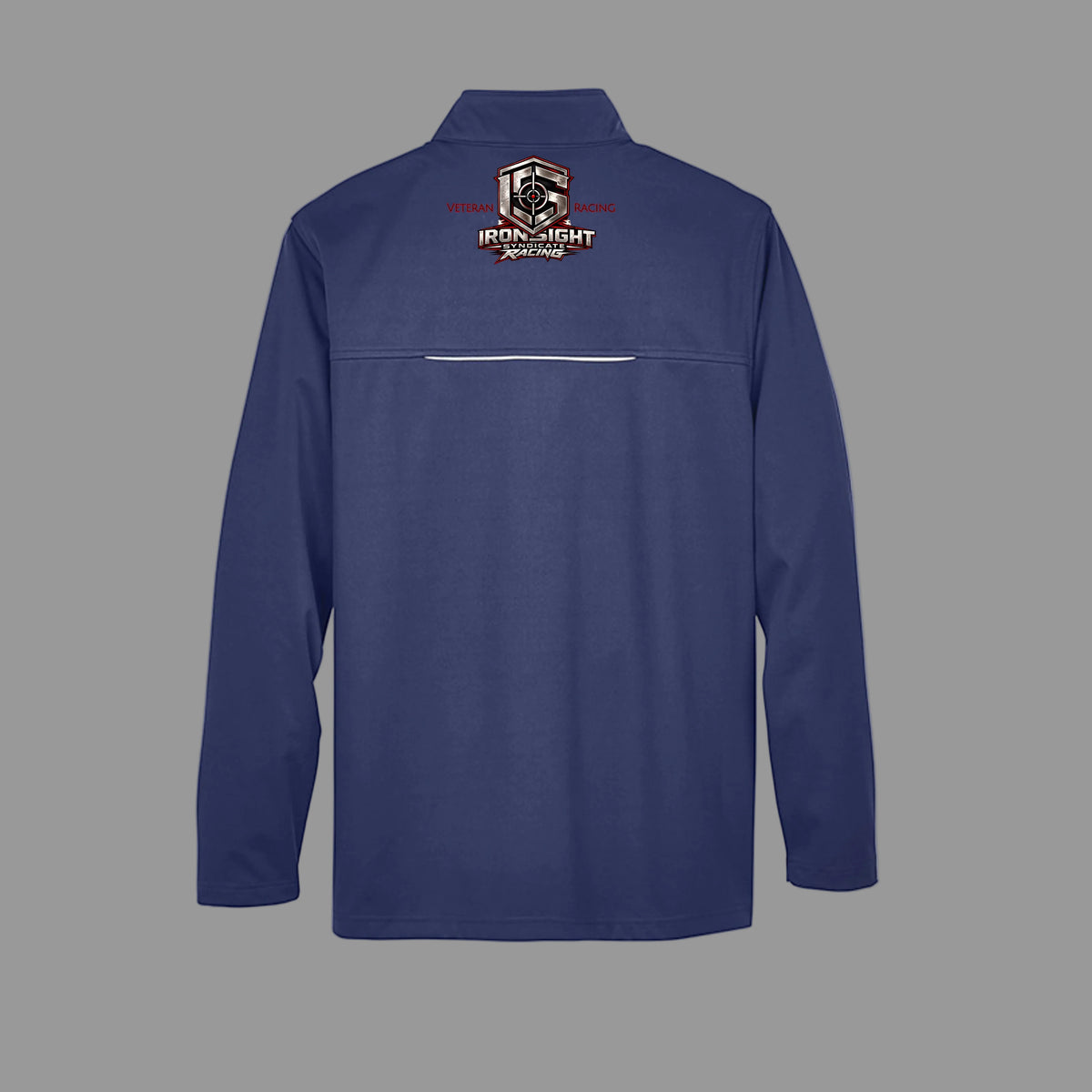 Ironsight Syndicate Racing Jacket - Classic Navy (Back) | Ironsight Syndicate