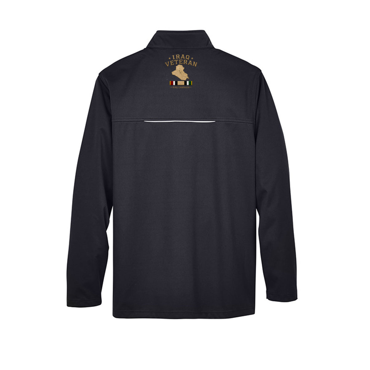 Iraq Veteran Ironsight Syndicate Jacket - Black (Back) | Ironsight Syndicate