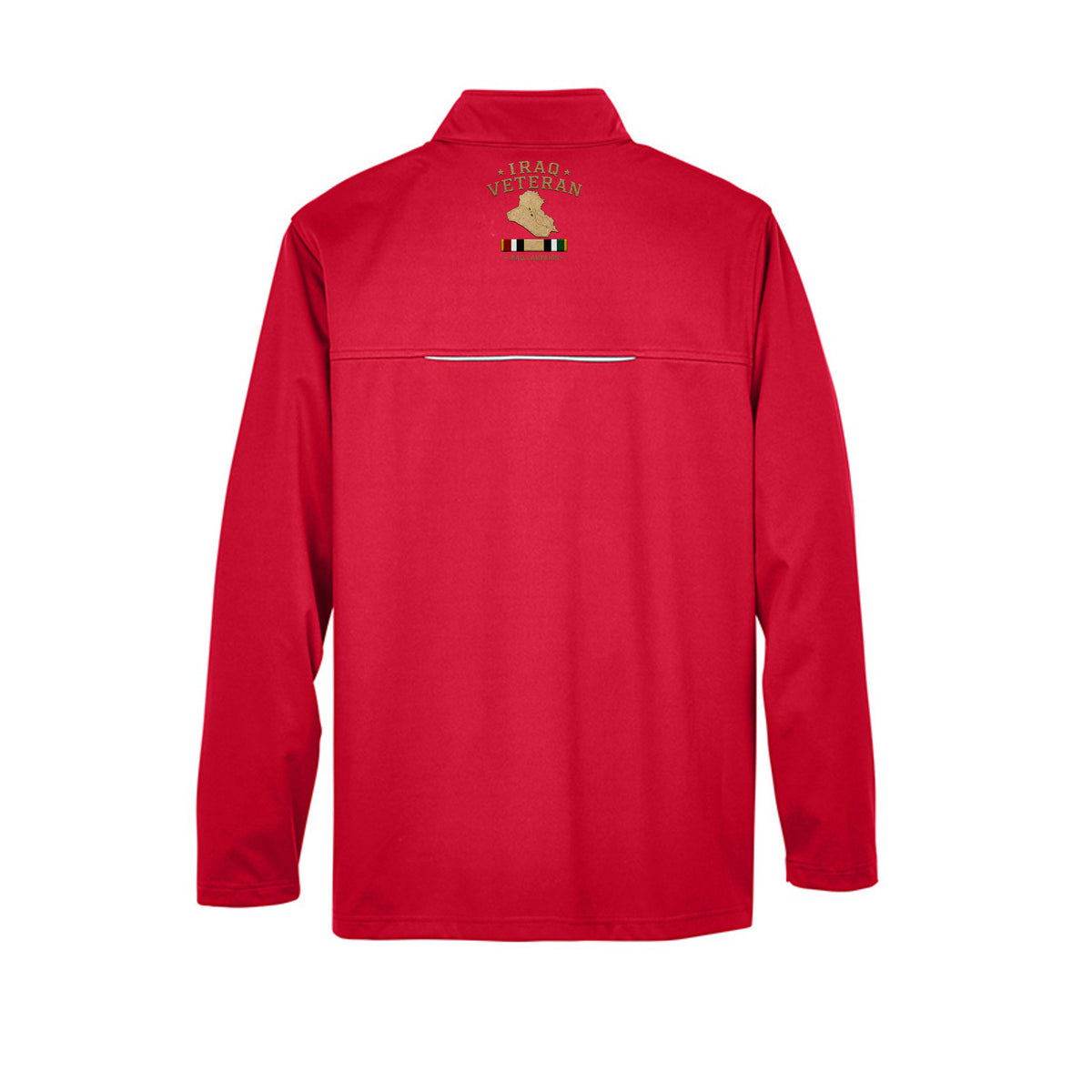 Iraq Veteran Ironsight Syndicate Jacket - Classic Red (Back) | Ironsight Syndicate