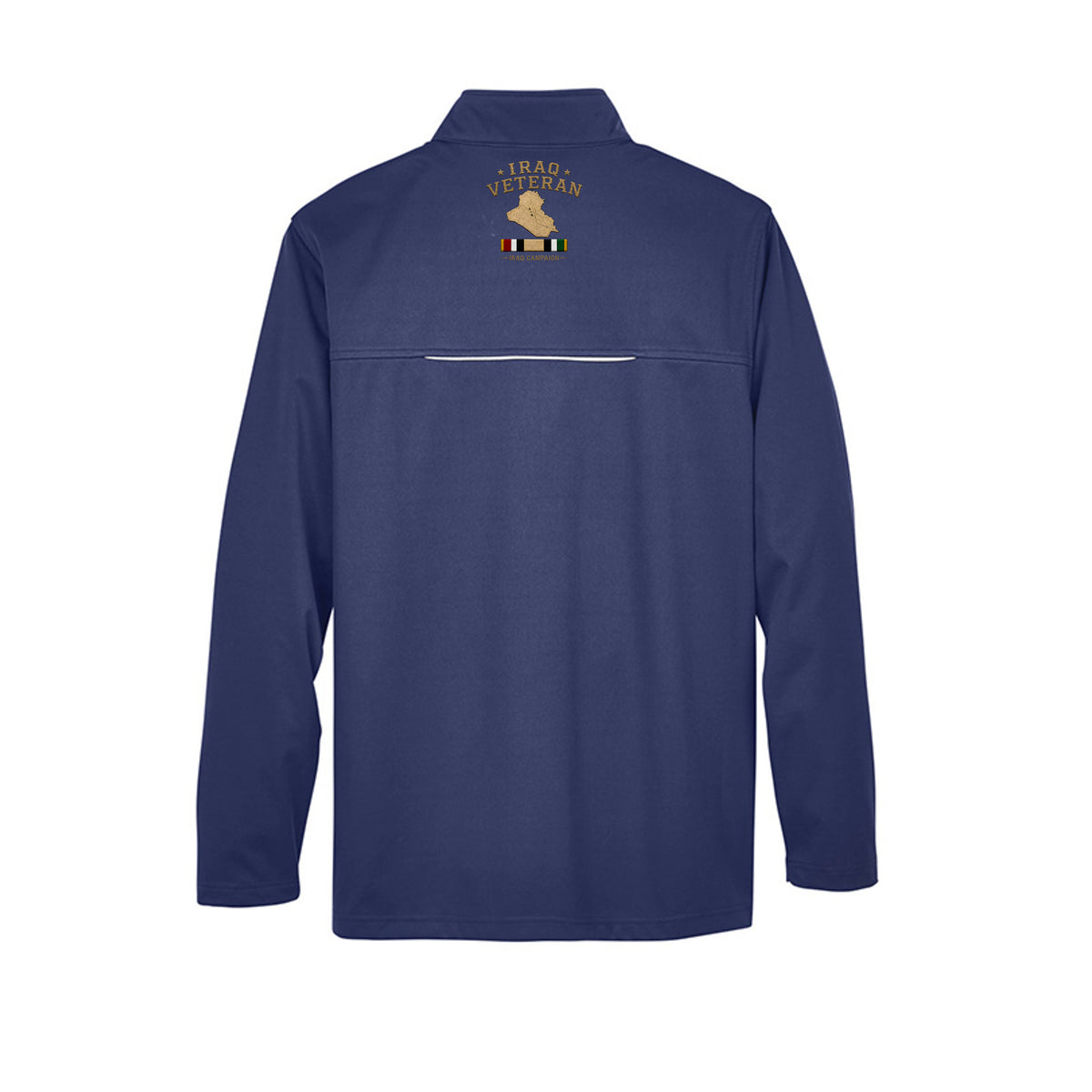 Iraq Veteran Ironsight Syndicate Jacket - Classic Navy (Back) | Ironsight Syndicate