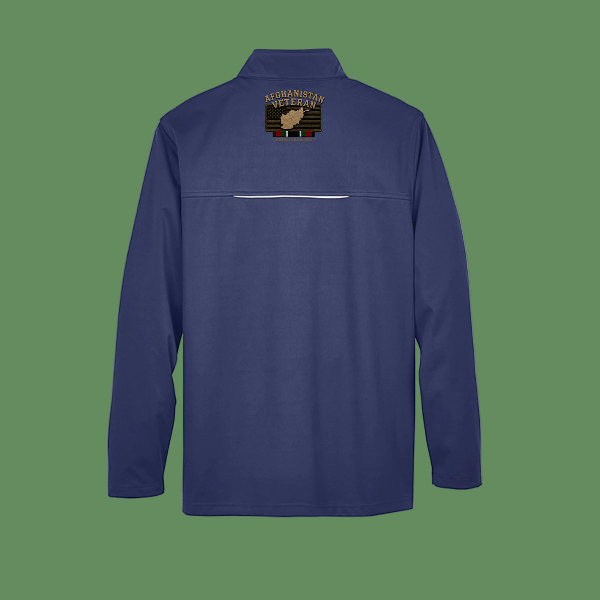 Afghanistan Veteran Ironsight Syndicate Jacket - Classic Navy (Back) | Ironsight Syndicate