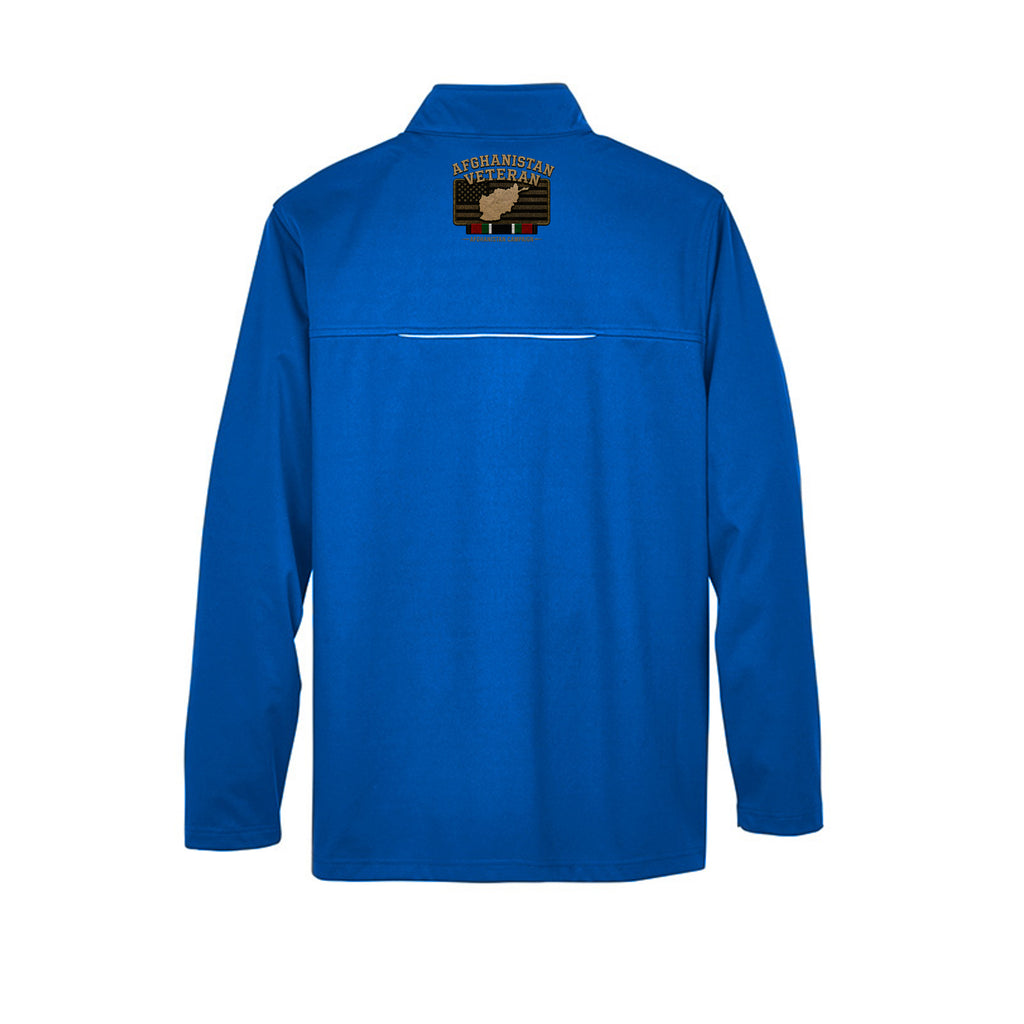 Afghanistan Veteran Ironsight Syndicate Jacket - True Royal (Back) | Ironsight Syndicate