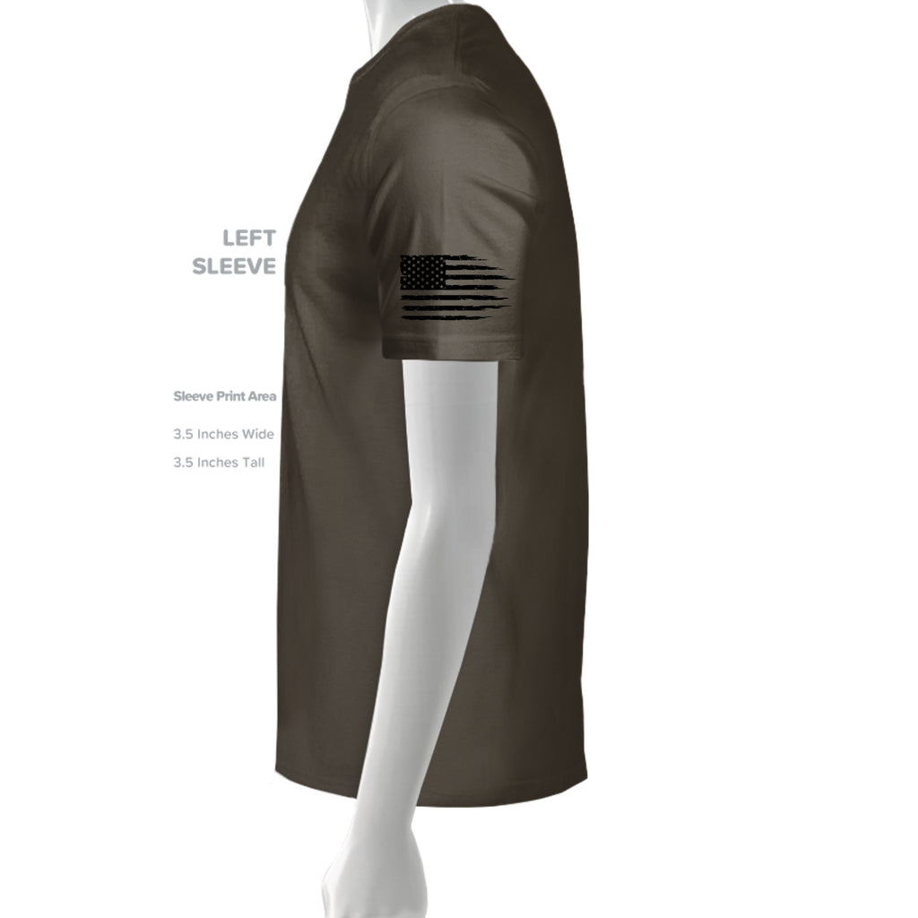 Lift More-Motivational T-Shirt - ARMY (Left Sleeve) | Ironsight Syndicate