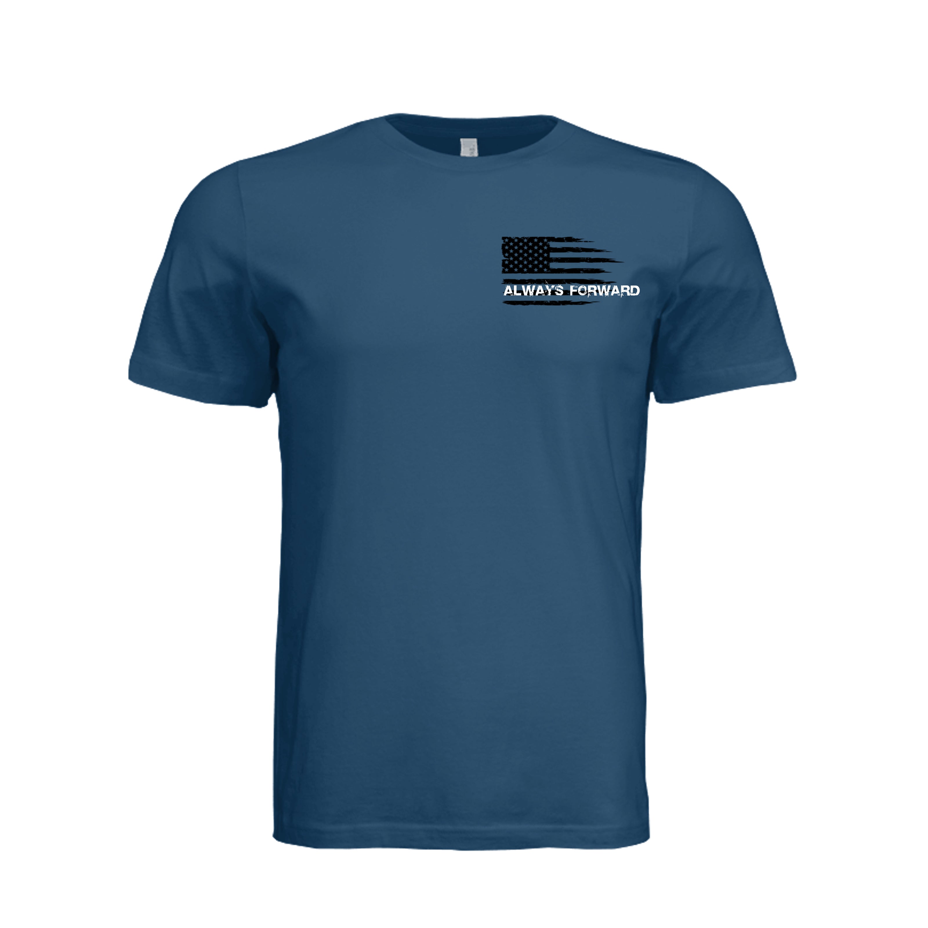 Lift More-Motivational T-Shirt - Cool Blue (Front) | Ironsight Syndicate