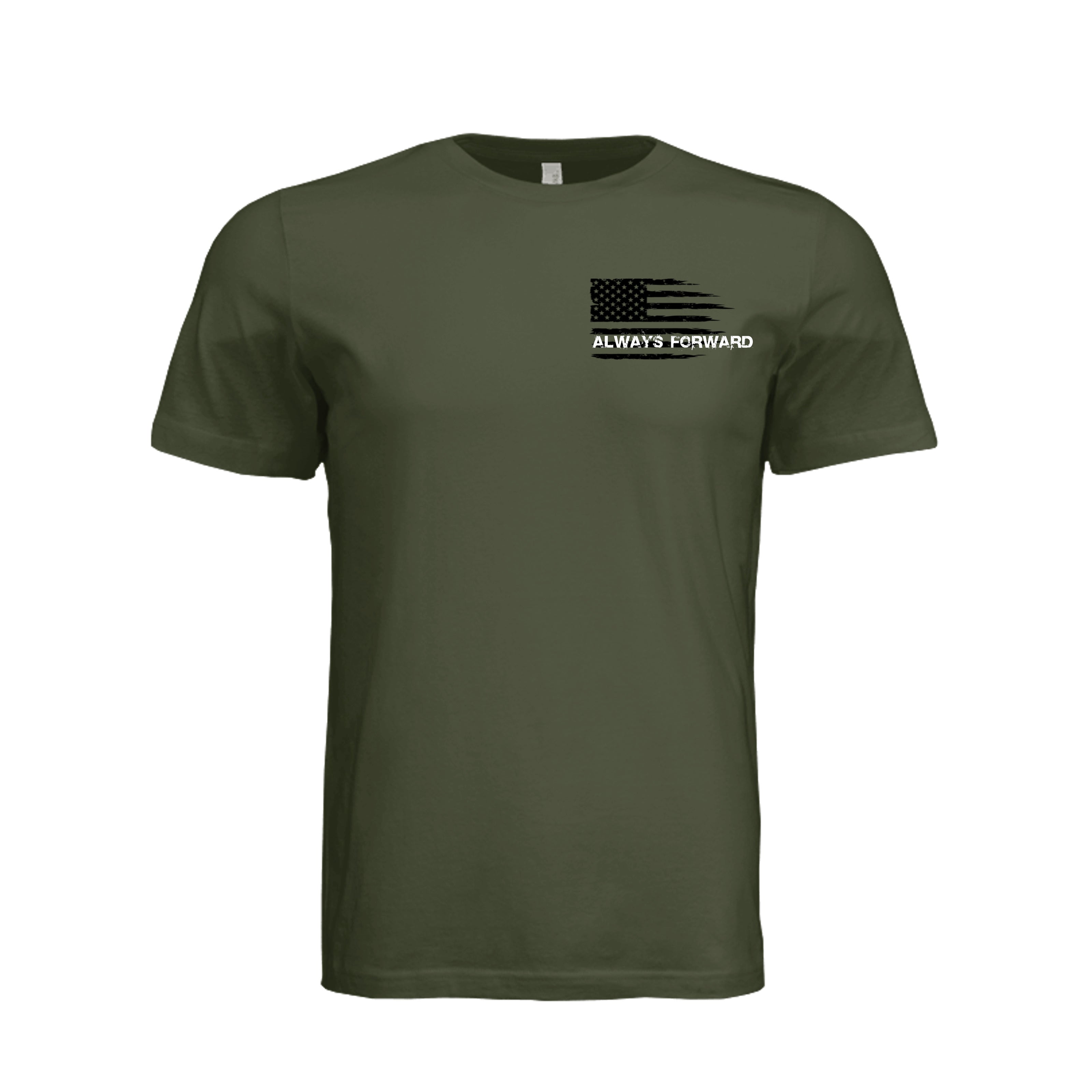 Lift More-Motivational T-Shirt - Military Green (Front) | Ironsight Syndicate
