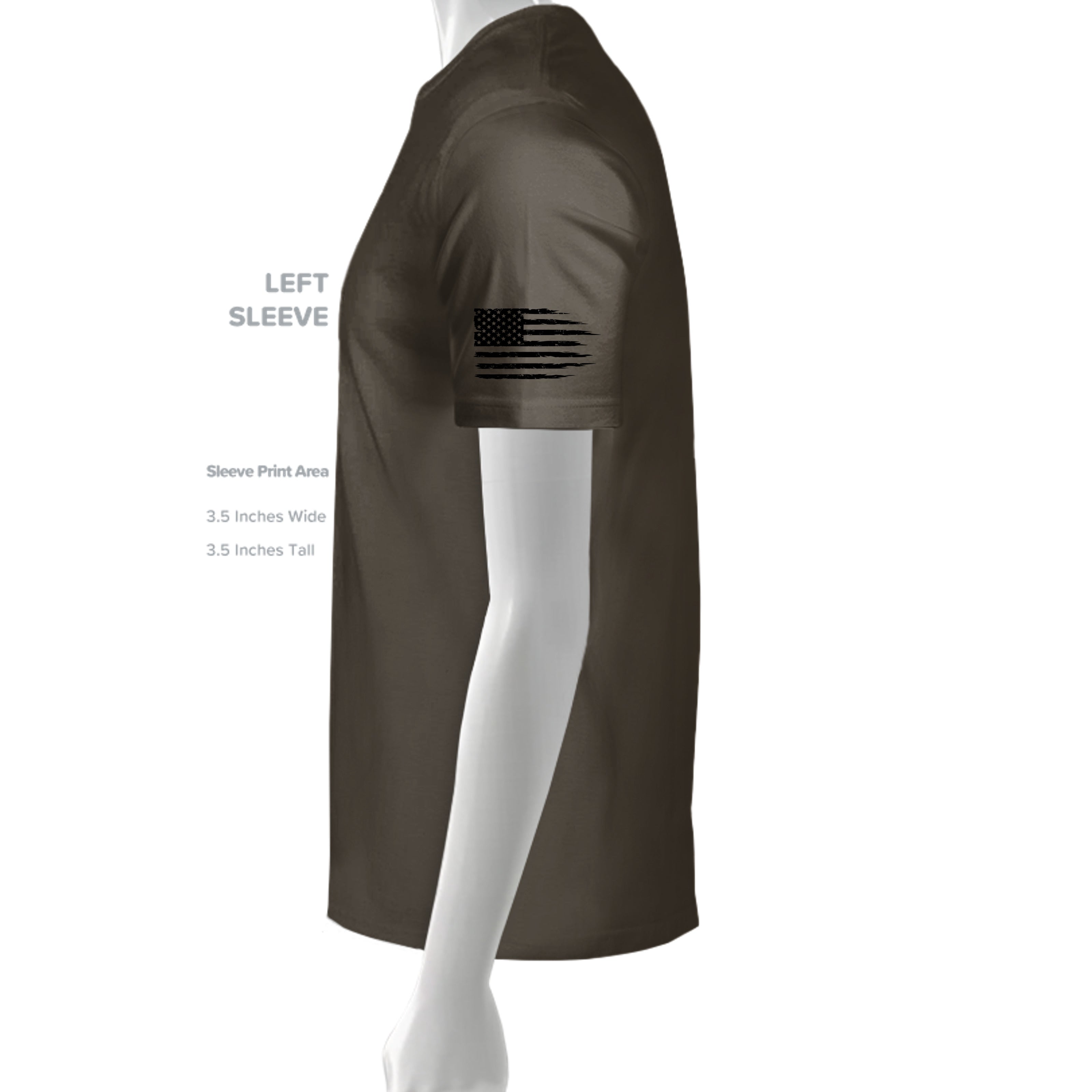 Training is Hard- Death is Permanent T-Shirt - ARMY (Left Sleeve) | Ironsight Syndicate