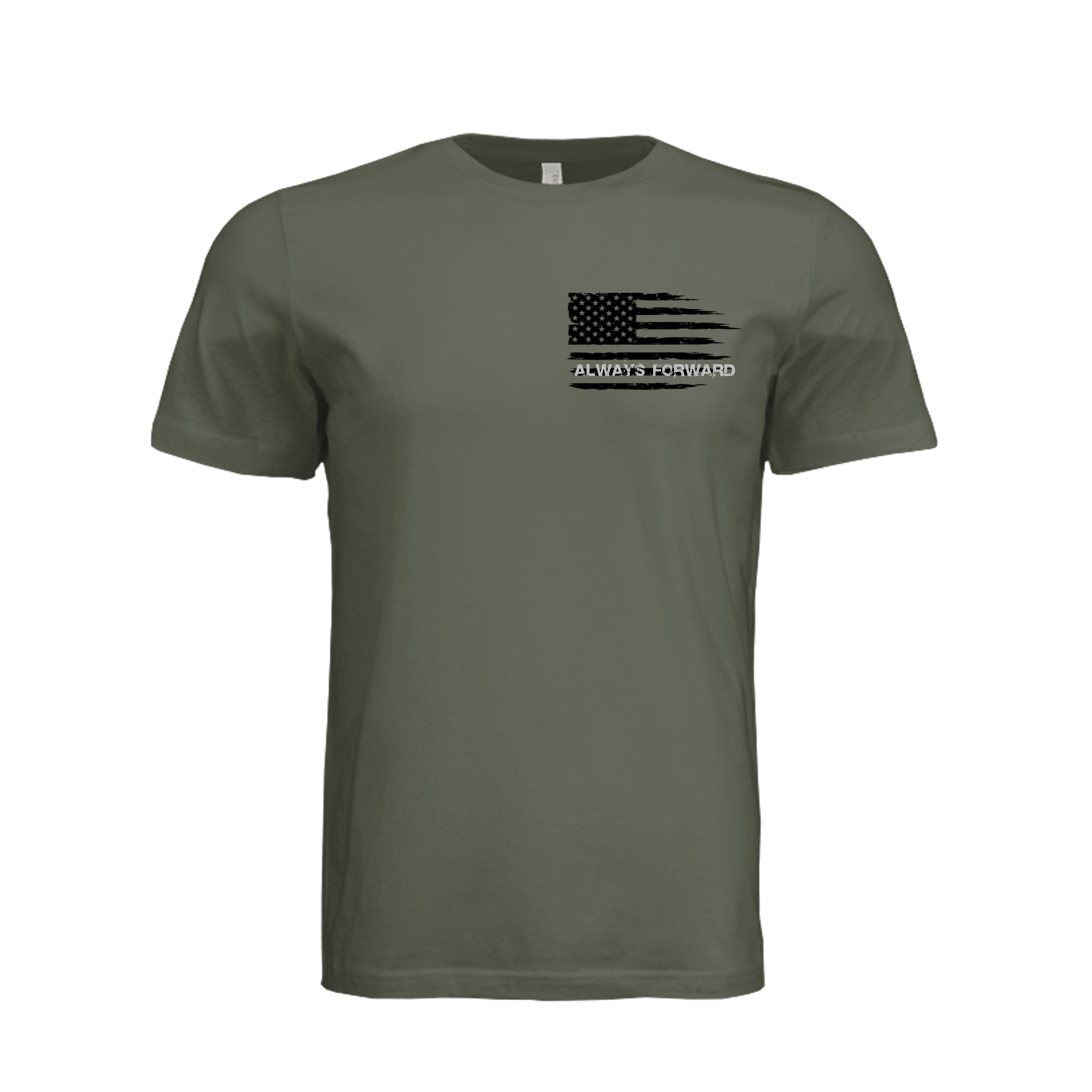 L is for L Shaped Ambush T-Shirt - Dark Olive (Front) | Ironsight Syndicate