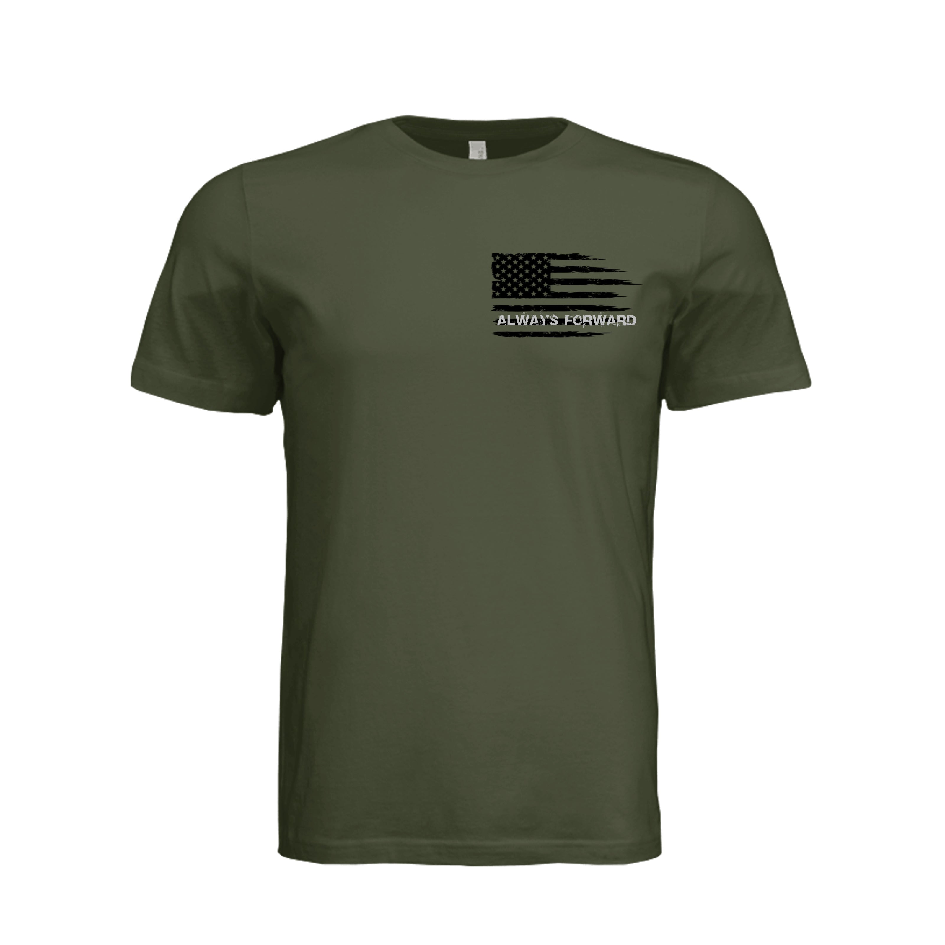 L is for L Shaped Ambush T-Shirt - Military Green (Front) | Ironsight Syndicate