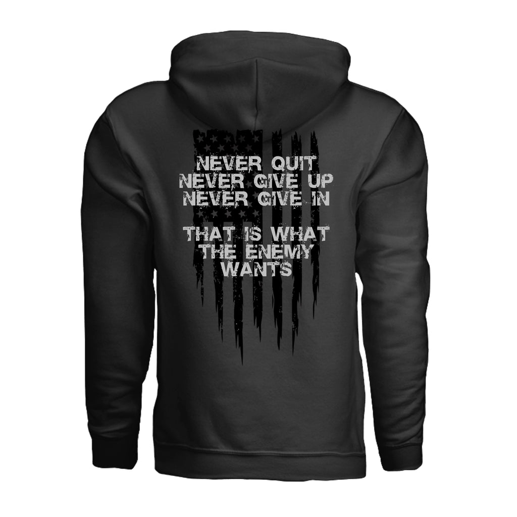 Always Forward-Never Quit Hoodie - Additional View (Back) | Ironsight Syndicate