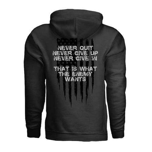 Always Forward-Never Quit Hoodie - Additional View (Back) | Ironsight Syndicate