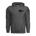 Always Forward-Never Quit Hoodie - CHARCOAL (Front) | Ironsight Syndicate