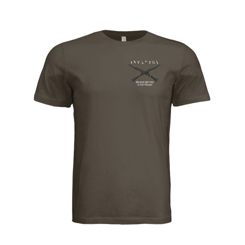 Infantry Crossed Rifles-Quitting is for... - ARMY (Front) | Ironsight Syndicate