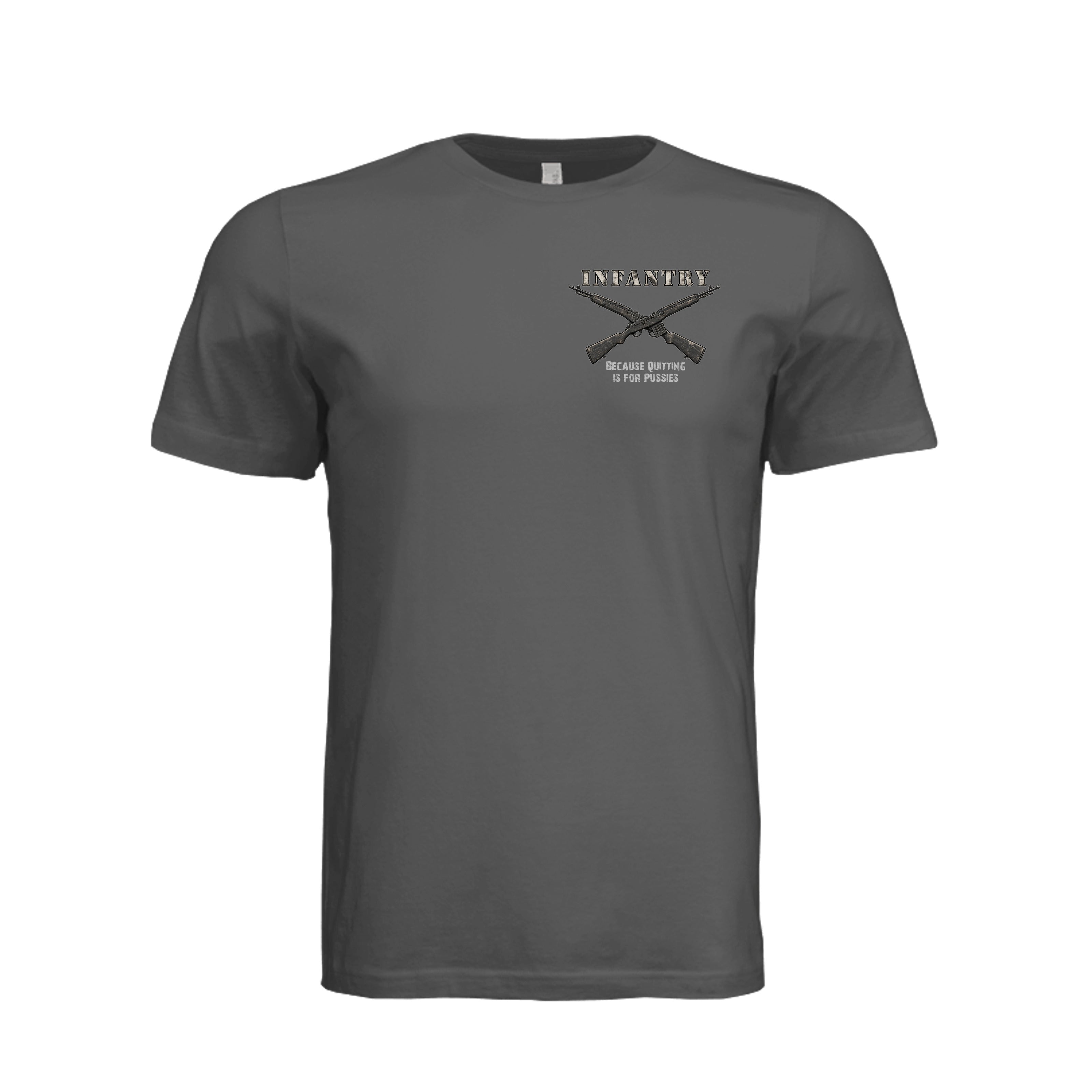 Infantry Crossed Rifles-Quitting is for... - ASPHALT (Front) | Ironsight Syndicate