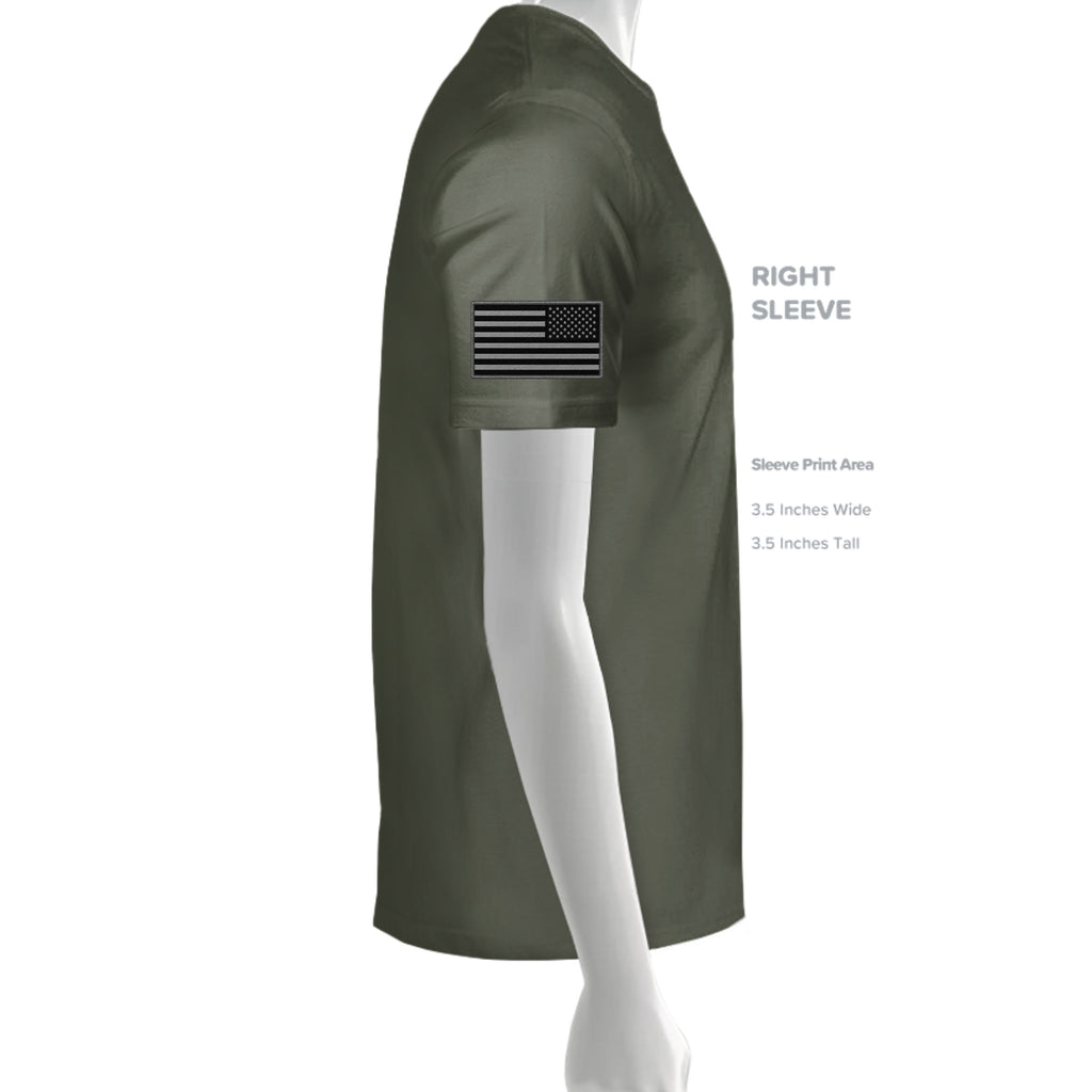 Infantry Crossed Rifles-Quitting is for... - Dark Olive (Right Sleeve) | Ironsight Syndicate