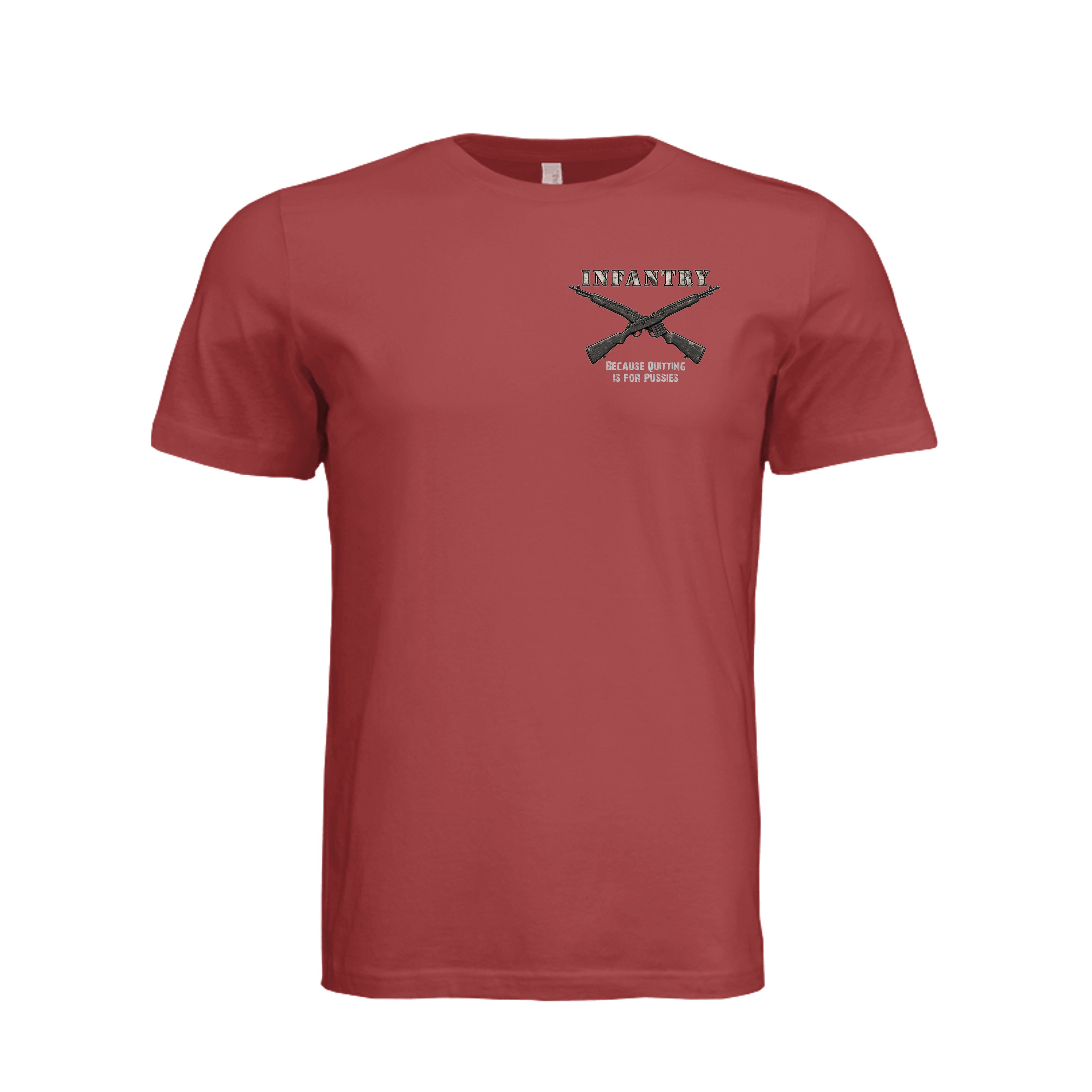 Infantry Crossed Rifles-Quitting is for... - RUST (Front) | Ironsight Syndicate