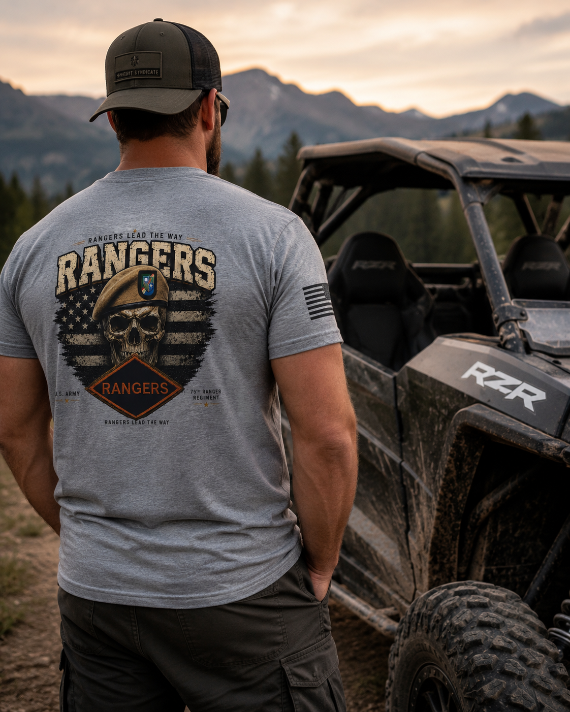 WWII Ranger Diamond Patch T-Shirt